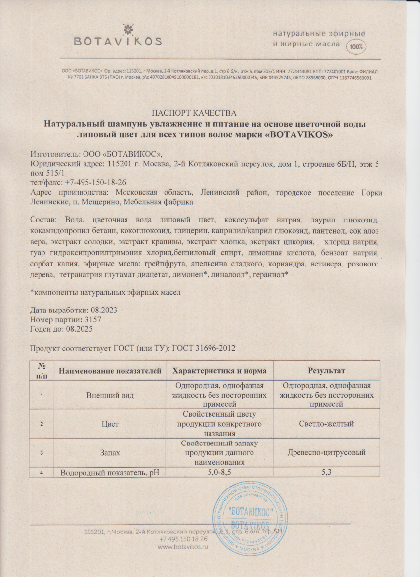 Паспорт №082023